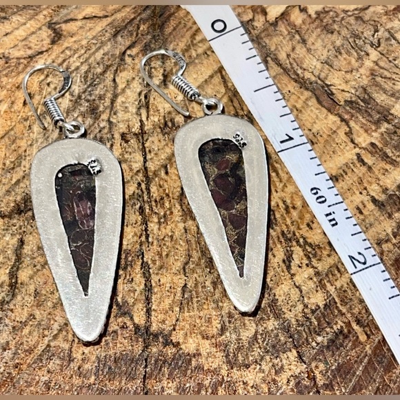 Ruby in Copper Earrings 2” - Picture 8 of 11